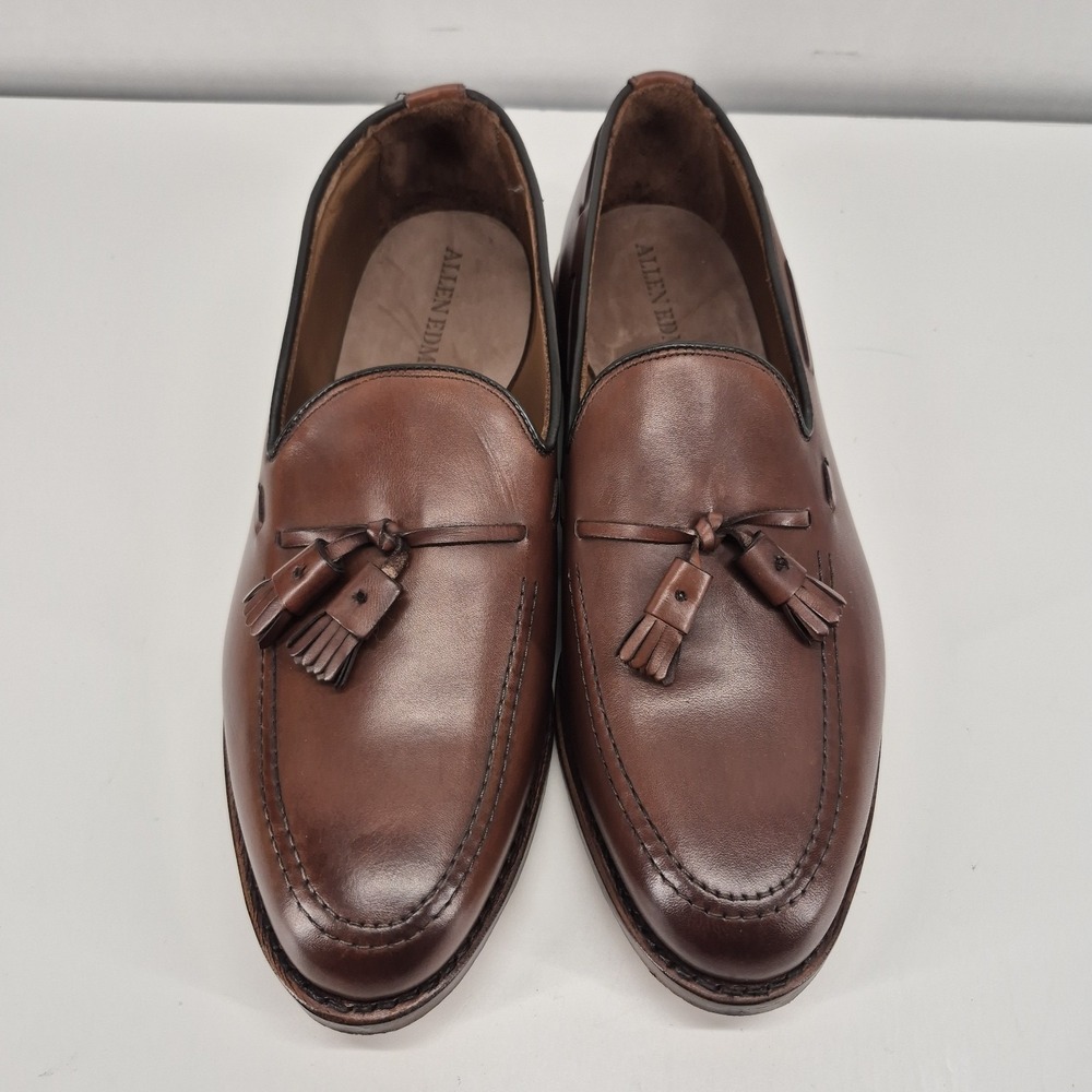 Allen Edmonds "GRAYSON"  Men's Leather Brown Tassel Loafers 10 EEE  USA - Picture 4 of 10